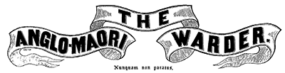 Anglo-Maori Warder masthead