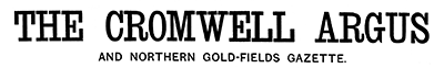 Cromwell Argus masthead
