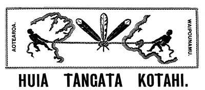Huia Tangata Kotahi masthead