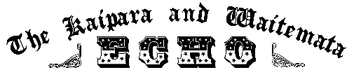 Kaipara and Waitemata Echo masthead