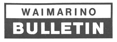 Waimarino Bulletin masthead