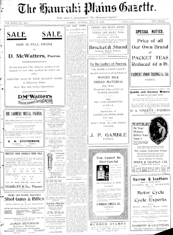 Issue page