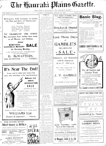 Issue page