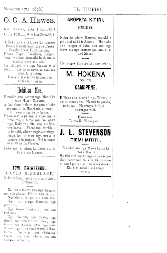 Issue page