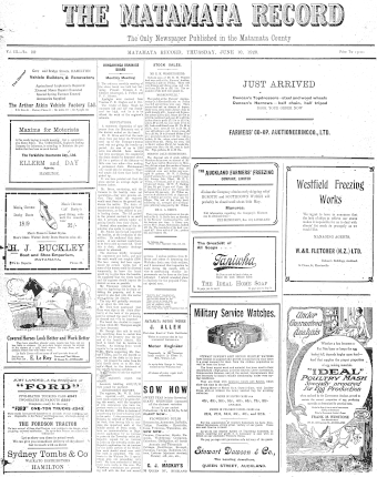 Issue page