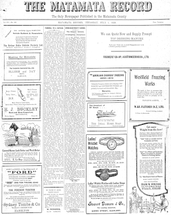 Issue page