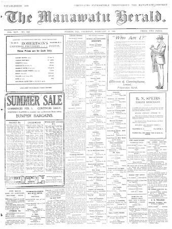 Issue page
