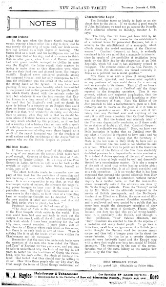 Issue page
