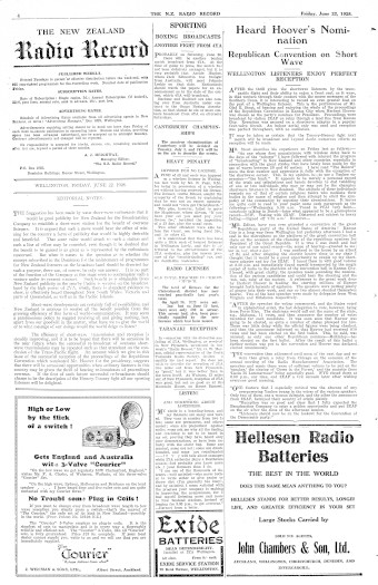 Issue page