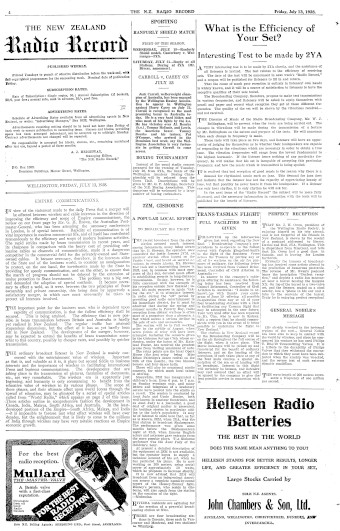 Issue page