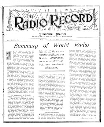 Issue page