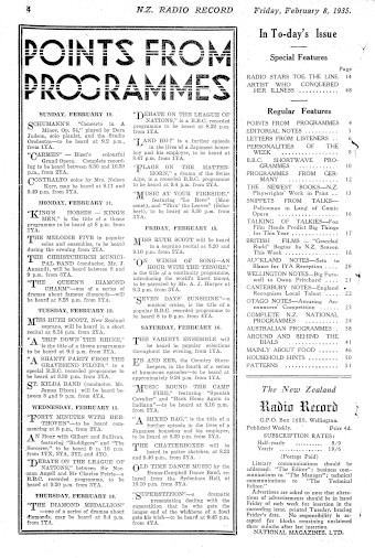 Issue page