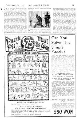 Issue page