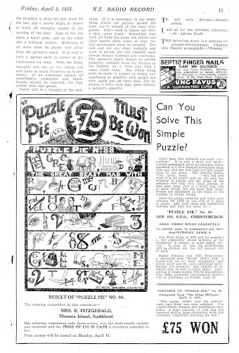 Issue page