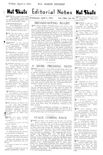 Issue page