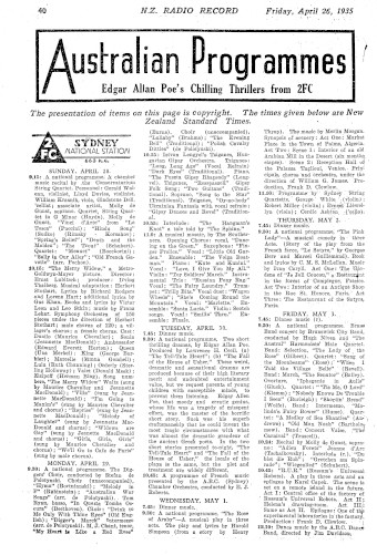 Issue page