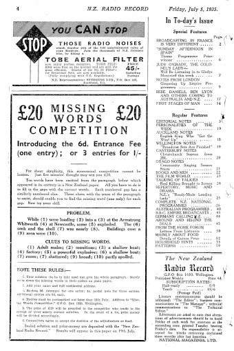 Issue page