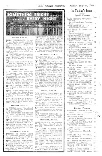 Issue page