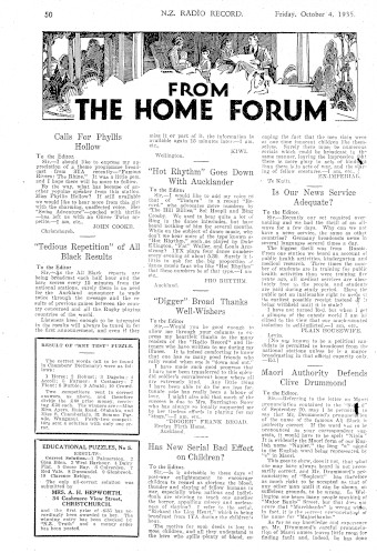 Issue page