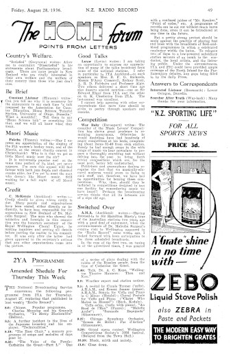 Issue page