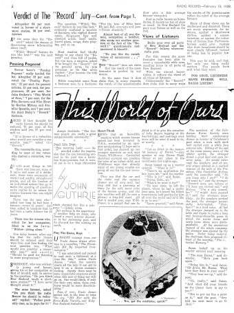 Issue page