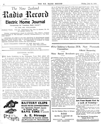 Issue page