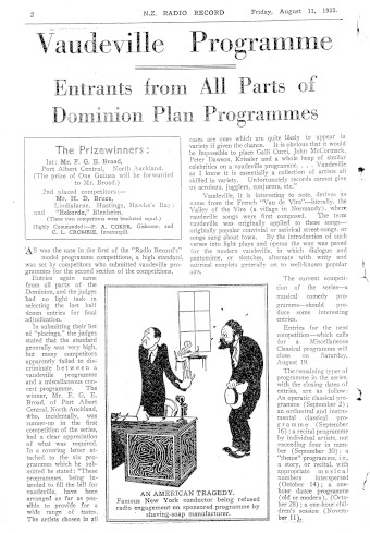 Issue page