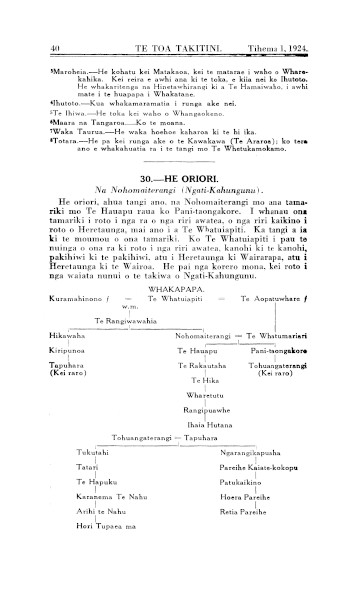 Issue page