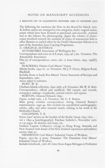 Issue page