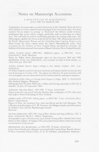 Issue page