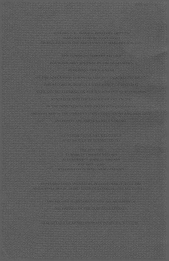 Issue page
