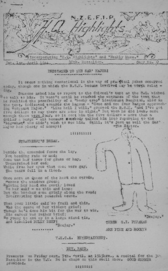 Issue page